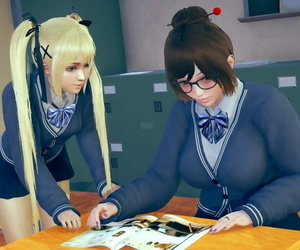 manga iconofsine Mei & Marie Rose PARTIE 4, mei , marie rose , glasses , schoolgirl uniform 