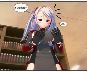 manga cosplay la possession cartes - PARTIE 2, prinz eugen , stockings , ponytail 