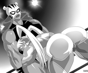 truyện tranh pantha đấu với cầu vồng Mika, muscle  lesbian