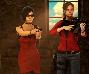  manga Other safe place, ada wong , claire redfield , hairy 